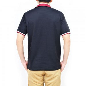 Stripe-Trim Athletic Mesh Tee